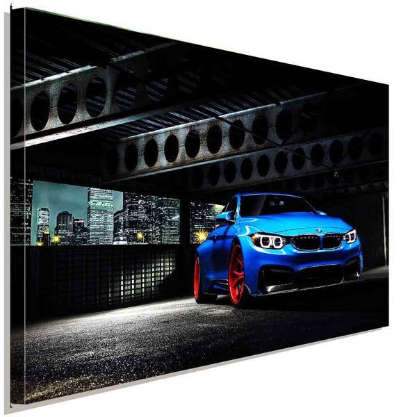 BMW Auto Leinwandbild AK Art Bilder Mehrfarbig Wandbild TOP XXL Geschenk