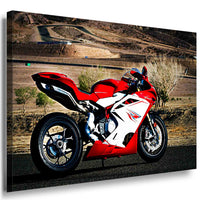 Mv Agusta F4 Leinwandbild AK Art Bilder Mehrfarbig Wandbild TOP BIKE XXL