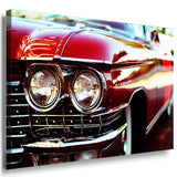 Cadilac Eldorado Retro Auto Leinwandbild AK Art Bilder Mehrfarbig Wandbild TOP XXL