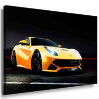 Ferrari f12 Auto Leinwandbild AK Art Bilder Mehrfarbig Wandbild TOP XXL Geschenk