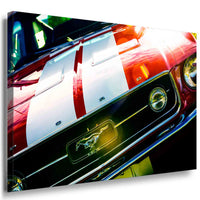 Ford Mustang Fastback 1967 Auto Leinwandbild AK Art Bilder Mehrfarbig Wandbild XXL
