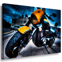 Intruder Bike Leinwandbild AK Art Bilder Mehrfarbig Wandbild TOP XXL