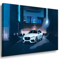 Jaguar XF Auto Leinwandbild LaraArt Bilder Mehrfarbig Wandbild TOP XXL Geschenk