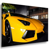 Lamborghini Gelb Leinwandbild / AK Art Bilder / Auto + Mehrfarbig + TOP