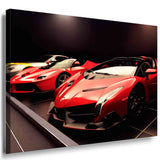 Lamborghini / Ferrari Leinwandbild AK Art Bilder Mehrfarbig Wandbild TOP AUTO