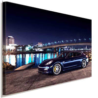 Porsche Panamera Leinwandbild AK ART Kunstdruck Mehrfarbig Wandbild Wanddeko XXL Auto