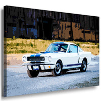 Shelby Ford Mustang Auto AK ART Mehrfarbig Kunstdruck Wandbild Wanddeko Leinwandbild