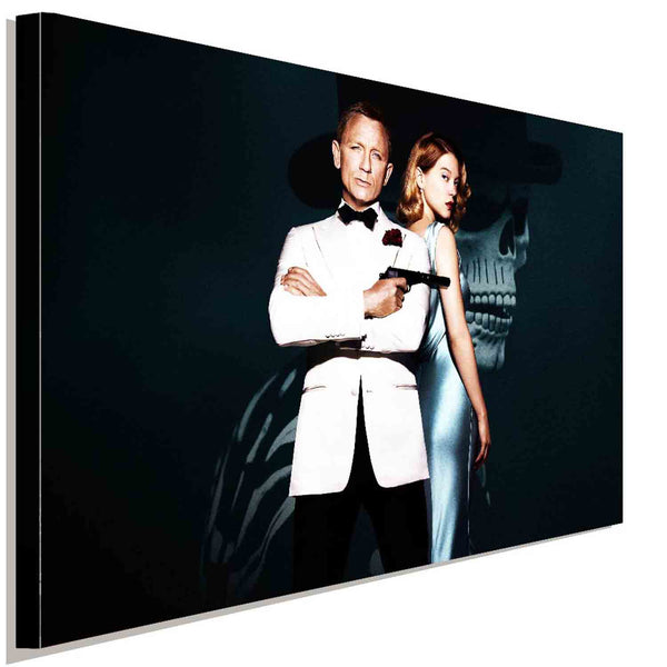 Agent 007 Daniel Craig & Lea Seydoux Leinwandbild  AK Art Bilder Mehrfarbig Wand