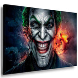 Joker Grinsen Leinwandbild / LaraArt Bilder / Mehrfarbig + Kunstdruck XXL f10