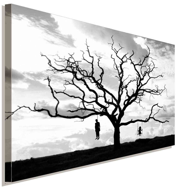 Horror Baum Leinwandbild LaraArt Studio Wanddeko Wandbild Kunstdruck TOP Abstrakt