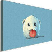 League of Legends Poro Leinwandbild AK ART Wanddeko Wandbild Kunstdruck Geschenk