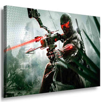 Crysis Soldat Game Leinwandbild / AK Art Bilder / Mehrfarbig + Kunstdruck XXLTOP