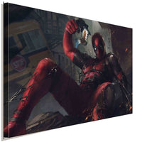 Deadpool Bang! Leinwandbild AK ART Kunstdruck Wandbild Wanddeko Mehrfarbig XXL