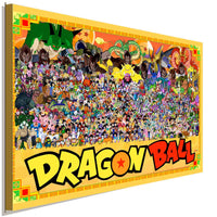 Dragonball Charaktere Leinwandbild AK ART Kunstdruck Wandbild Wanddeko TOP XXL