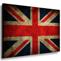 Flagge UK England Leinwandbild AK aArt Bilder Mehrfarbig Kunstdruck Wandbild XXL