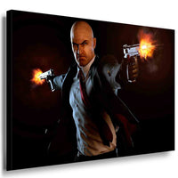 Hitman Game Leinwandbild / AK Art Bilder / Mehrfarbig + Kunstdruck XXL