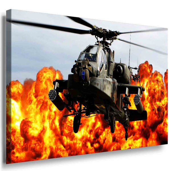 Hubschrauber Game Leinwandbild AK Art Bilder Mehrfarbig Wandbild TOP Geschenkide