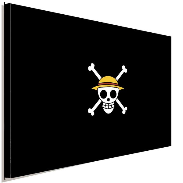 One Piece Piraten Flagge Ruffy Leinwandbild AK ART Kunstdruck Wandbild Wanddeko