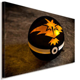 Pokemon GO Pokaball Black Leinwandbild AK Art Studio Wanddeko Wandbild Geschenk