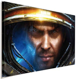 StarCraft Soldier Leinwandbild AK ART Kunstdruck Wanddeko Wandbild Mehrfarbig