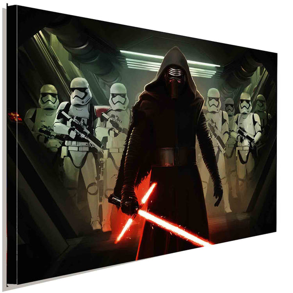 Star Wars Kylo Ren Stormtrooper Leinwandbild AK ART Kunstdruck Wandbild XXL TOP