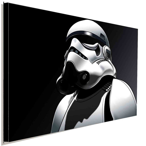Star Wars Stormtrooper S/W Leinwandbild AK ART Kunstdruck Wandbild Wanddeko XXl