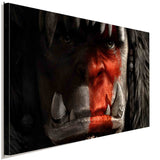 World of Warcraft Orc WOW Leinwandbild AK ART Kunstdruck Wandbild Mehrfarbig XXL