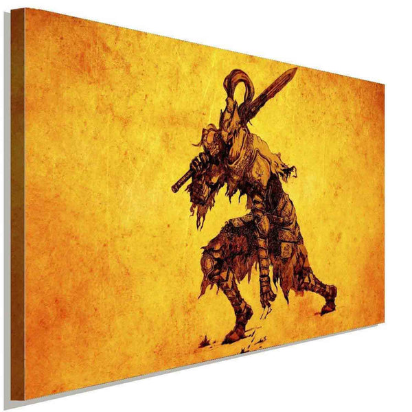 Dark Souls Hero Held Leinwandbild AK Art Studio Wanddeko Wandbild Kunstdruck XXL