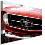 Ford Mustang Oldtimer Auto Leinwandbild AK ART Wanddeko Wandbild Made in Germany XXL