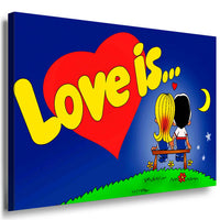 Love is Leinwandbild AK Art Bilder Mehrfarbig Wandbild Premium Kunstdruck XXL