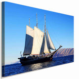 Segelboot Meer Leinwandbild AK Art Bilder Wanddeko Wandbild Premium Kunstdruck