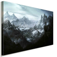 Skyrim Landschaft Leinwandbild LaraArt Studio Wanddeko Wandbild TOP GESCHENK FAN