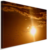 Sonnenuntergang Himmel Leinwandbild AK Art Bilder Wanddeko Wandbild Kunstdruck