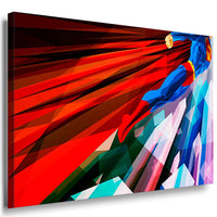 Superman Abstrakt Leinwandbild AK Art Bilder Mehrfarbig Wandbild Kunstdruck Premium XXL