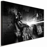 Battlefield Soldat Leinwandbild AK Art Bilder Wanddeko Wandbild Kunstdruck XXL