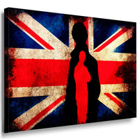 Britanische Fahne Flagge Leinwandbild AK Art Bilder Mehrfarbig Wandbild TOP XXL