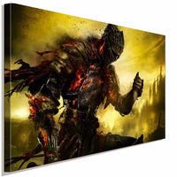 Dark Souls Warrior Battle Leinwandbild LaraArt Studio Wanddeko Wandbild Geschenk