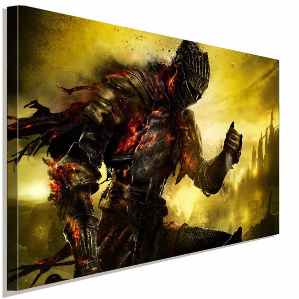 Dark Souls Warrior Battle Leinwandbild LaraArt Studio Wanddeko Wandbild Geschenk