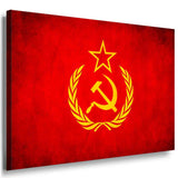 Flagge Sowjetunion Rot Leinwandbild AK Art Bilder Mehrfarbig Wandbild Kunstdruck