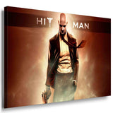 Hitman Game Feuer Leinwandbild / LaraArt Bilder / Leinwand Bild + Mehrfarbig +