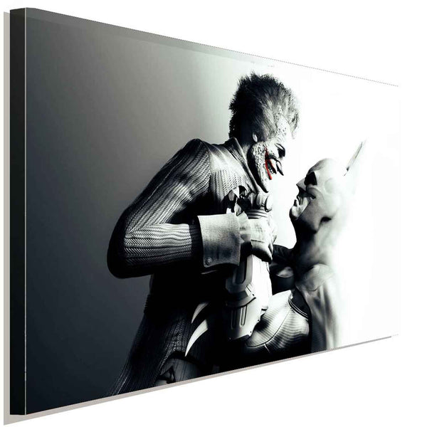 Joker & Batman Leinwandbild LaraArt Studio Wanddeko Wandbild Kunstdruck FANART