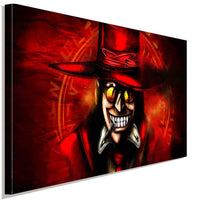 Halloween VAN HELLSING Alucard Rot Leinwandbild AK Art Bilder Wanddeko Wandbild