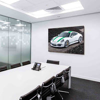 Porsche Leinwandbild AK ART Kunstdruck Mehrfarbig Wandbild Wanddeko TOP XXL Auto