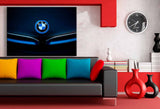 BMW Logo Blau Leinwandbild / AK ART Bilder / Auto+ Mehrfarbig + Kunstdruck