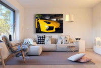 Lamborghini Gelb Leinwandbild / AK Art Bilder / Auto + Mehrfarbig + TOP