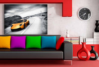 Lamborghini Speed Leinwandbild / AK Art Bilder / Auto + Mehrfarbig TOP