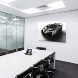 Lamborghini Sport Silber Speed Leinwandbild / AK Art Bilder / Mehrfarbig + Auto