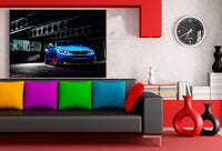 BMW Auto Leinwandbild AK Art Bilder Mehrfarbig Wandbild TOP XXL Geschenk