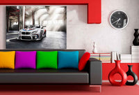 BMW Leinwandbild AK Art Bilder Mehrfarbig Wandbild FANART TOP XXL Auto