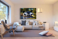 Mercedes Auto Leinwandbild LaraArt Bilder Mehrfarbig Wandbild FAN ART